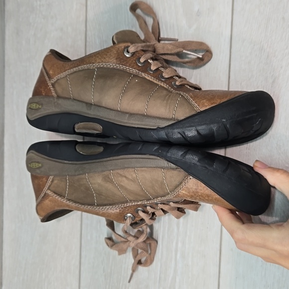 Keen Women Presidio Brown Leather Shoes Sneakers Boots Sz 9 - Picture 10 of 11